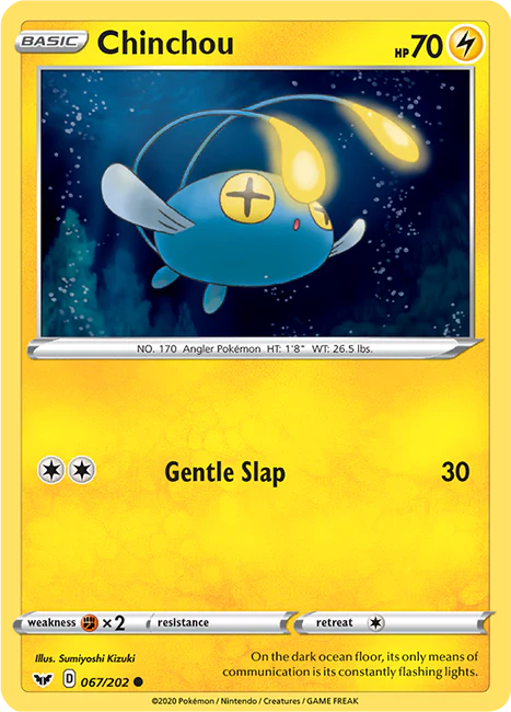 Sword and Shield Base 067 Chinchou