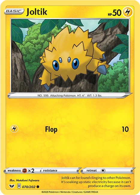 Sword and Shield Base 070 Joltik