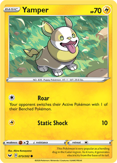 Sword and Shield Base 073 Yamper