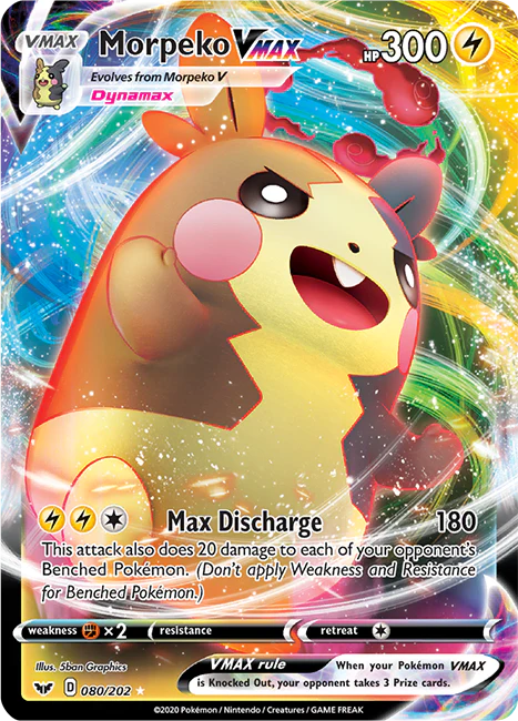 Sword and Shield Base 080 Morpeko VMAX