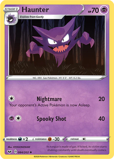 Sword and Shield Base 084 Haunter