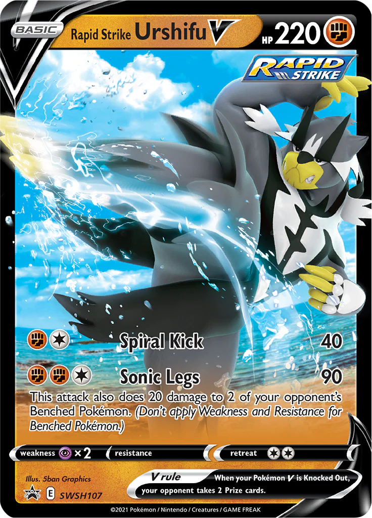 SWSH Black Star Promos 107 Rapid Strike Urshifu V