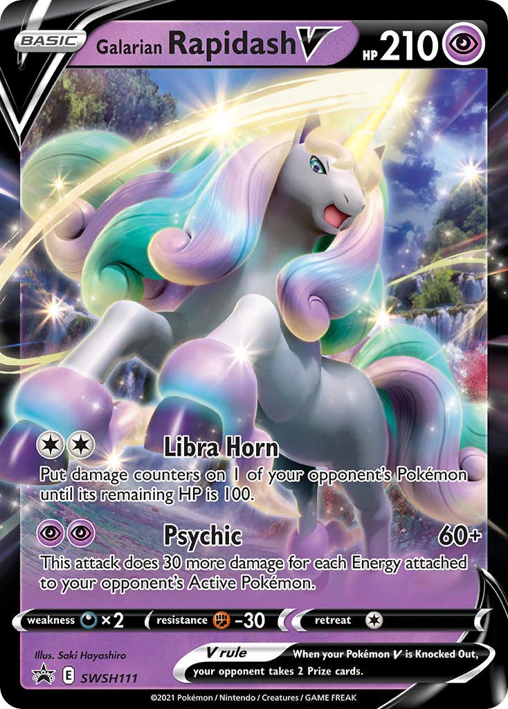 SWSH Black Star Promos 111 Galarian Rapidash V