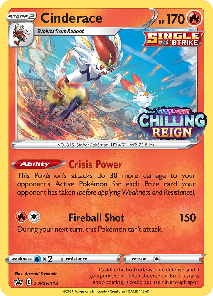 SWSH Black Star Promos 112 Cinderace