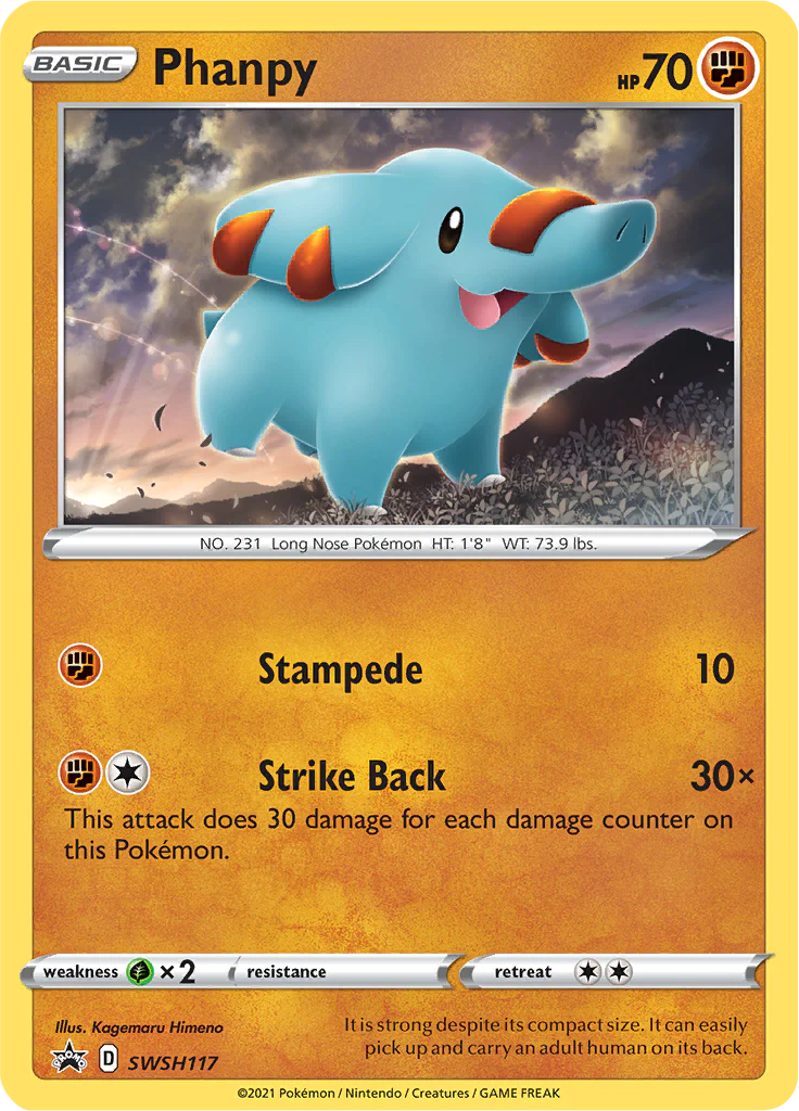 SWSH Black Star Promos 117 Phanpy