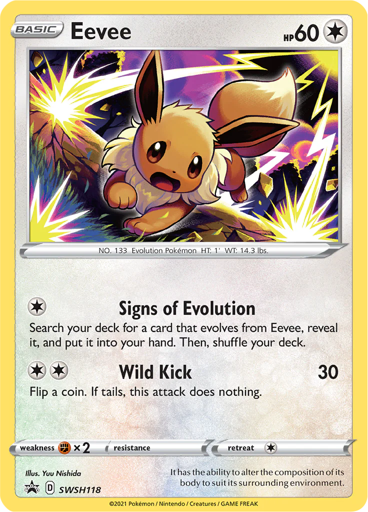 SWSH Black Star Promos 118 Eevee
