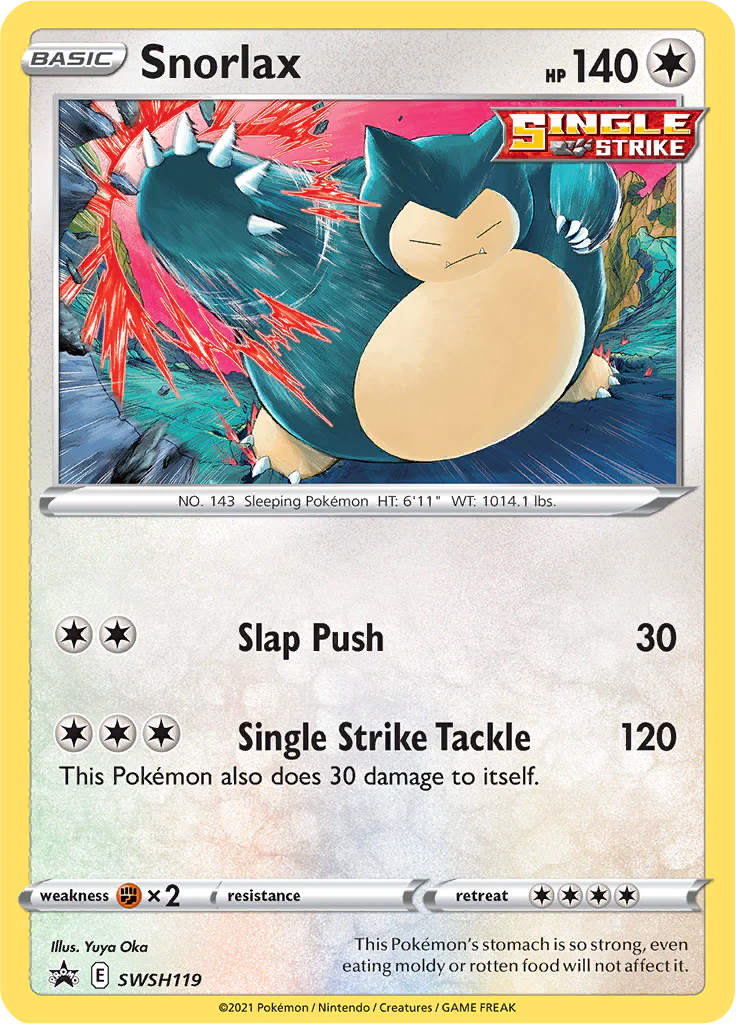 SWSH Black Star Promos 119 Snorlax