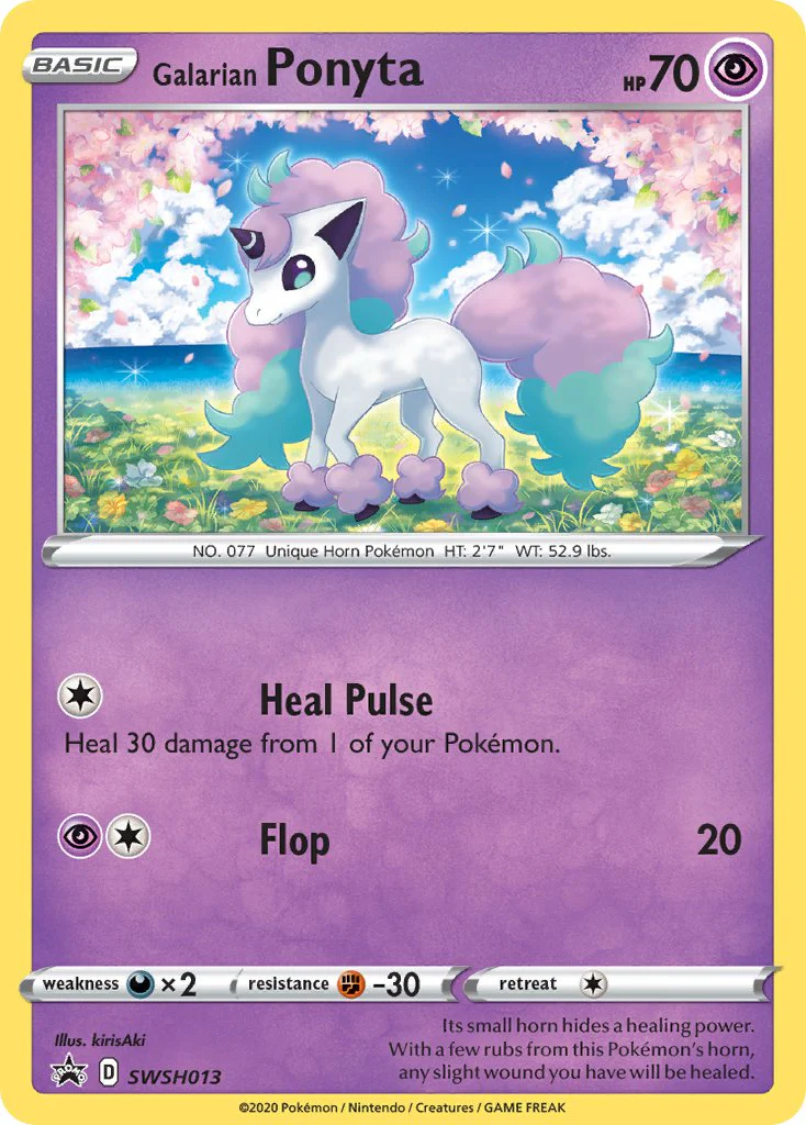 SWSH Black Star Promos 013 Galarian Ponyta