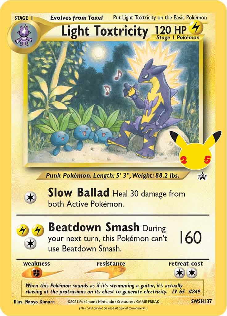 SWSH Black Star Promos 137 Light Toxtricity