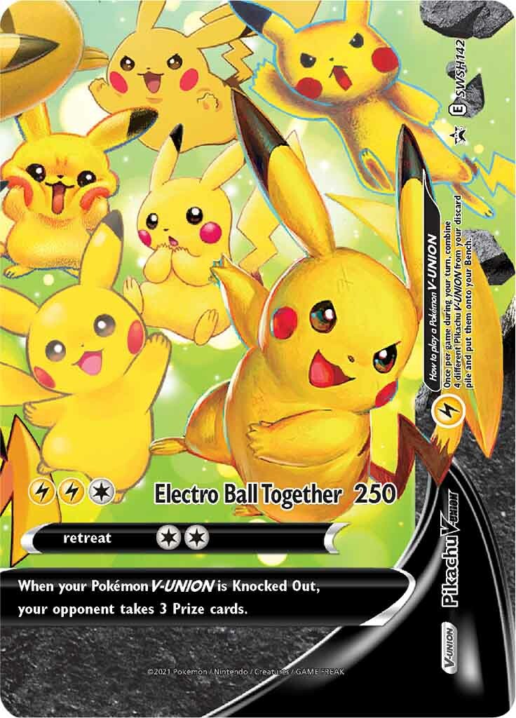 SWSH Black Star Promos 142 Pikachu V-Union