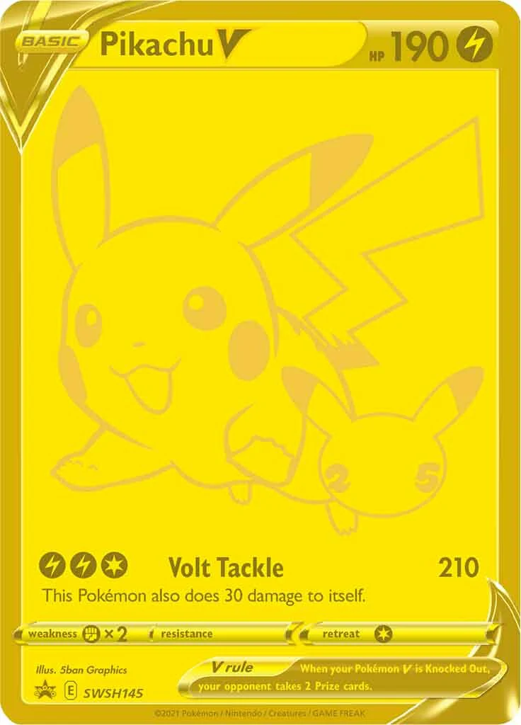 SWSH Black Star Promos 145 Pikachu V