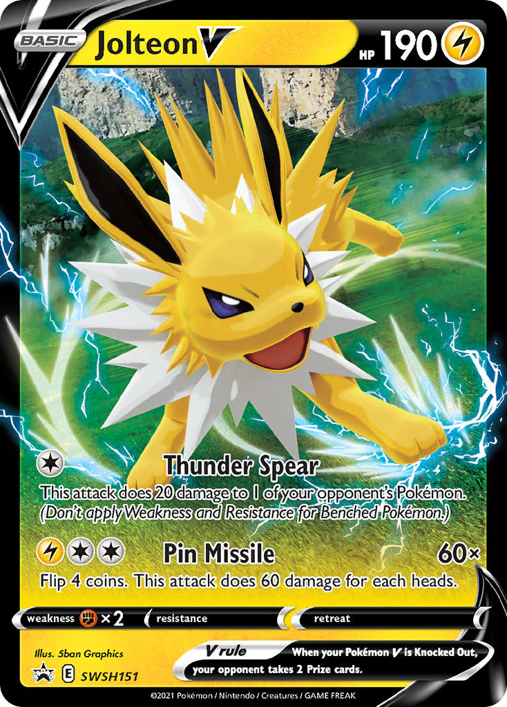 SWSH Black Star Promos 151 Jolteon V