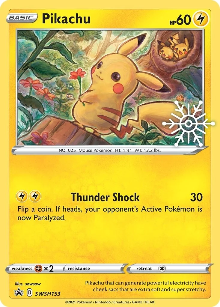 SWSH Black Star Promos 153 Pikachu