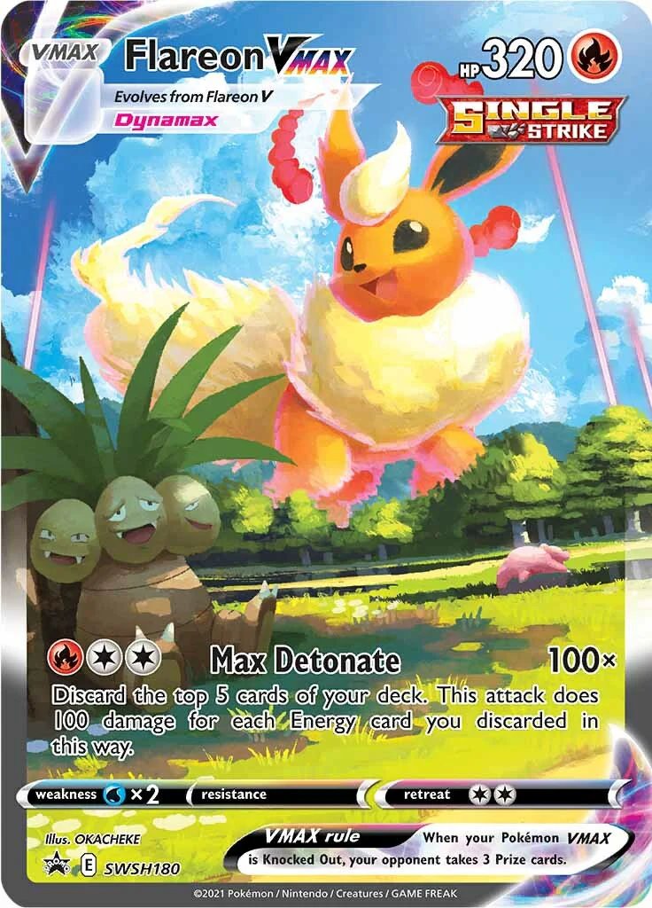 SWSH Black Star Promos 180 Flareon VMAX