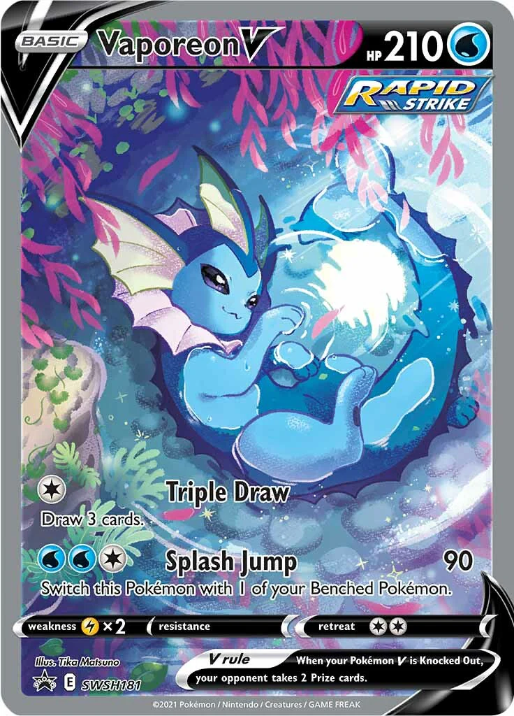 SWSH Black Star Promos 181 Vaporeon V