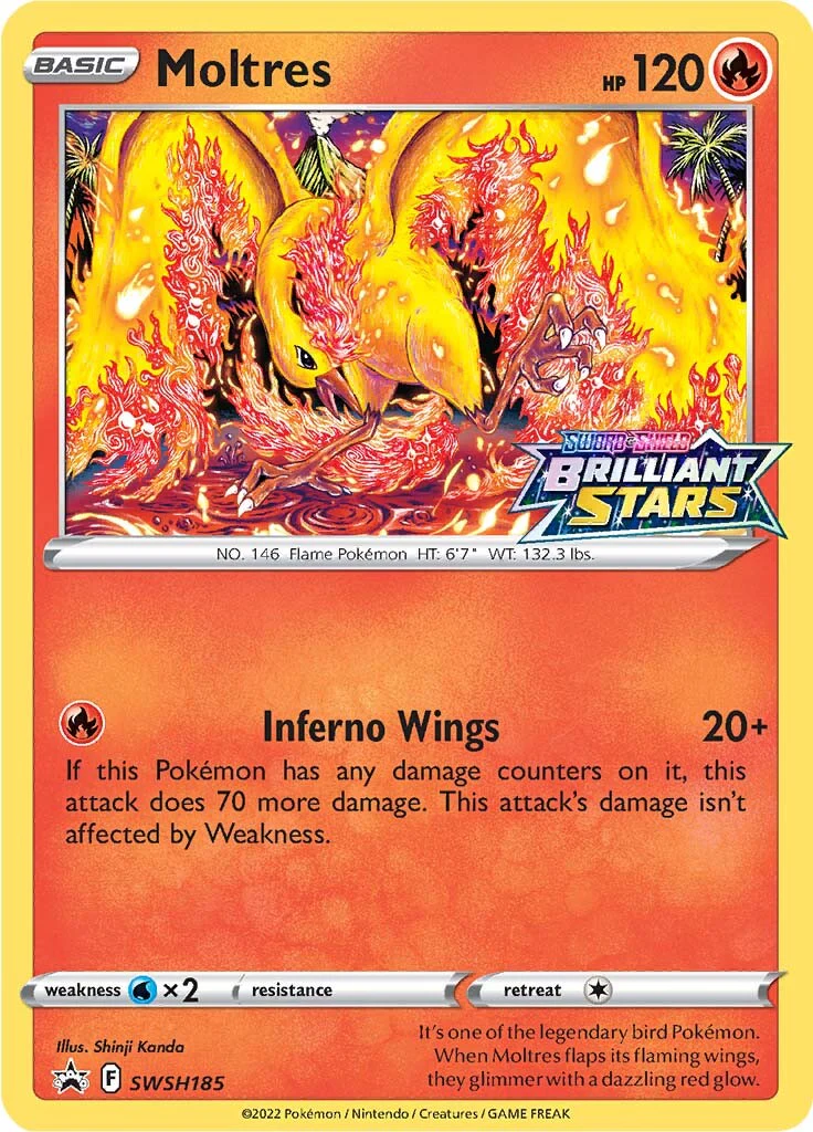 SWSH Black Star Promos 185 Moltres