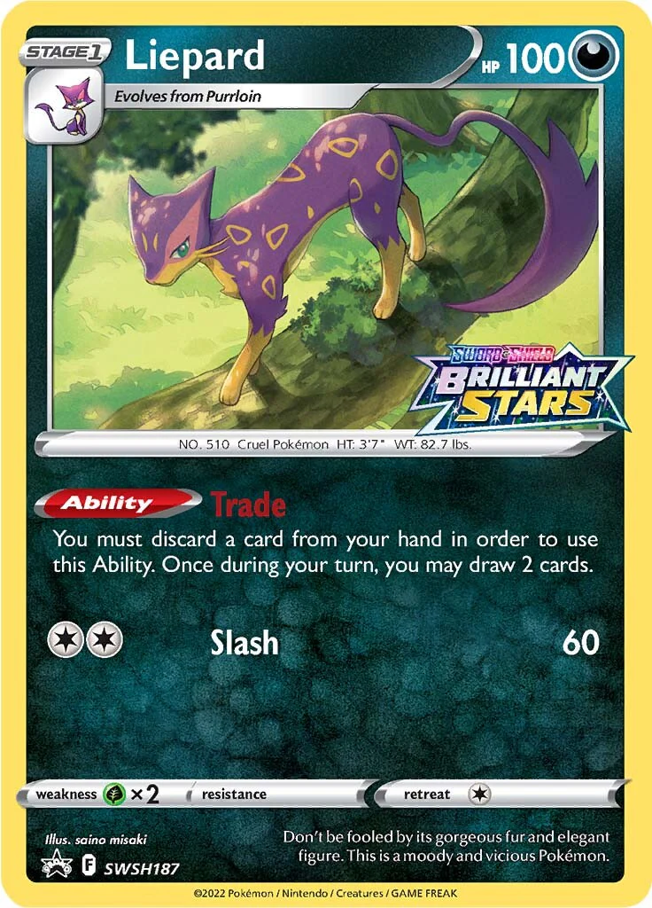 SWSH Black Star Promos 187 Liepard