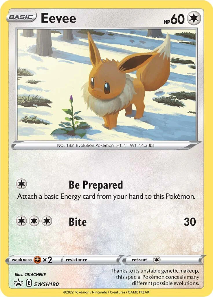 SWSH Black Star Promos 190 Eevee