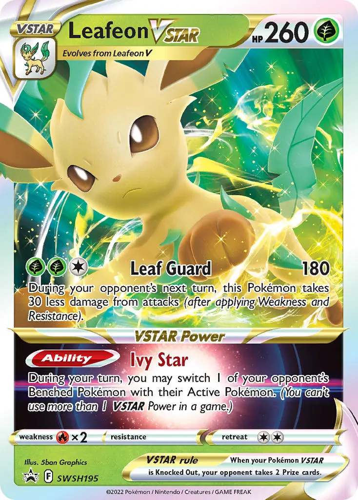 SWSH Black Star Promos 195 Leafeon VSTAR
