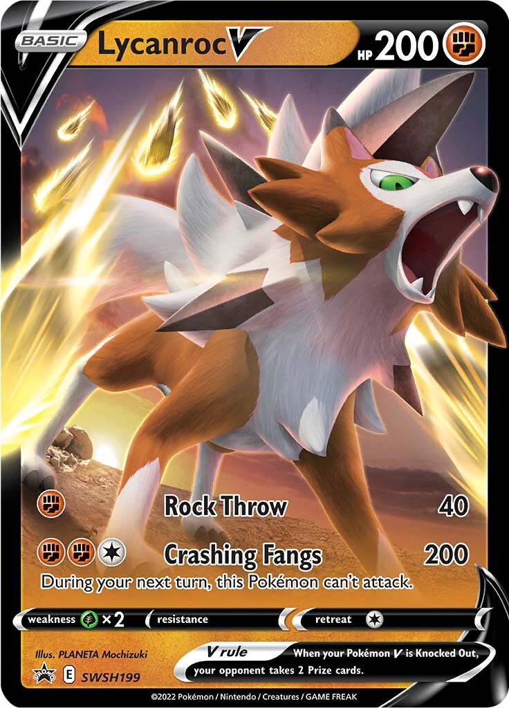 SWSH Black Star Promos 199 Lycanroc V