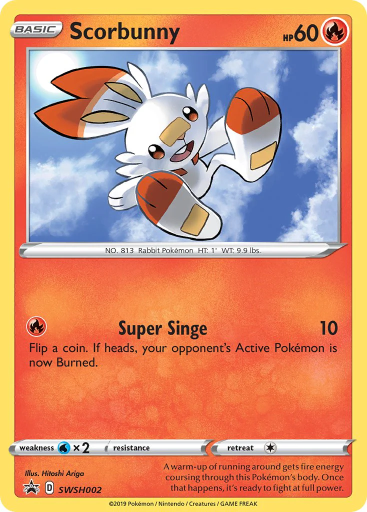 SWSH Black Star Promos 002 Scorbunny