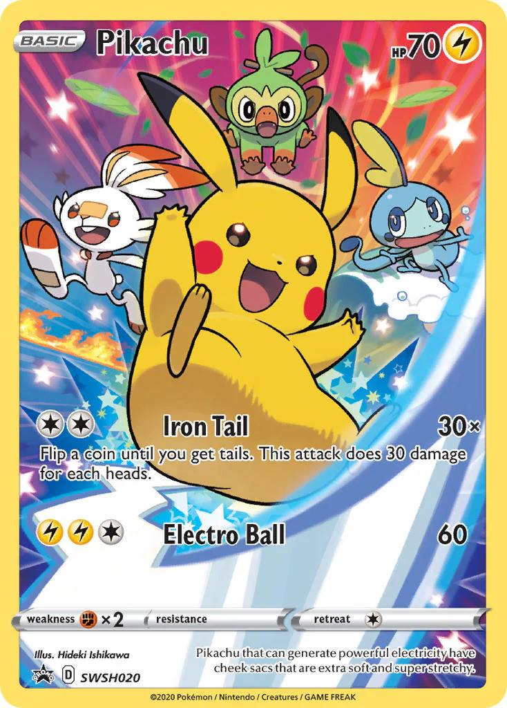 SWSH Black Star Promos 020 Pikachu