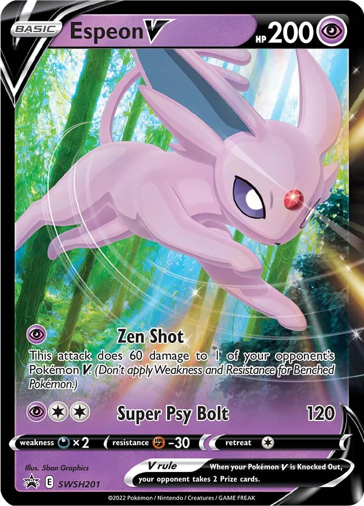 SWSH Black Star Promos 201 Espeon V