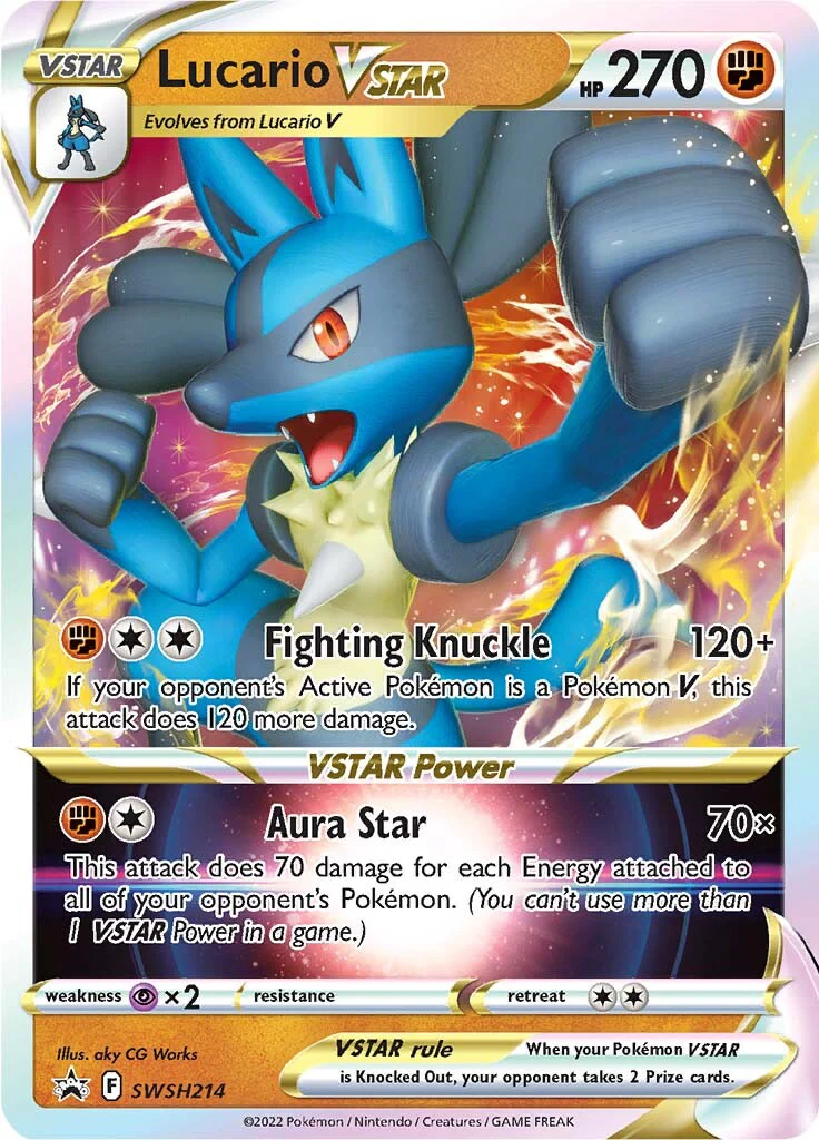 SWSH Black Star Promos 214 Lucario VSTAR