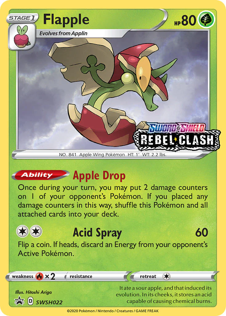 SWSH Black Star Promos 022 Flapple