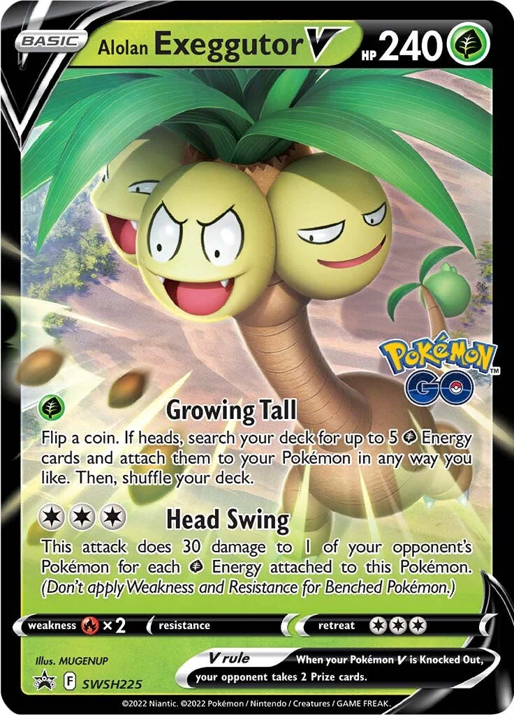 SWSH Black Star Promos 225 Alolan Exeggutor V