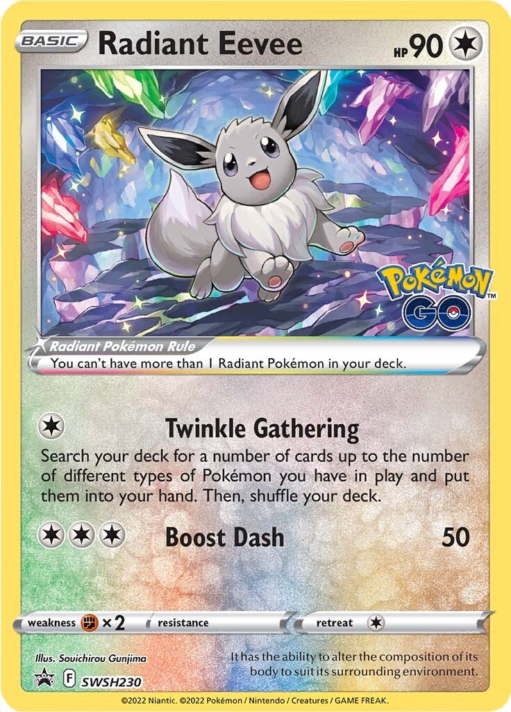 SWSH Black Star Promos 230 Radiant Eevee