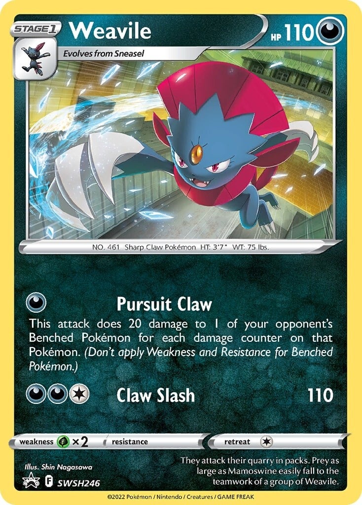SWSH Black Star Promos 246 Weavile