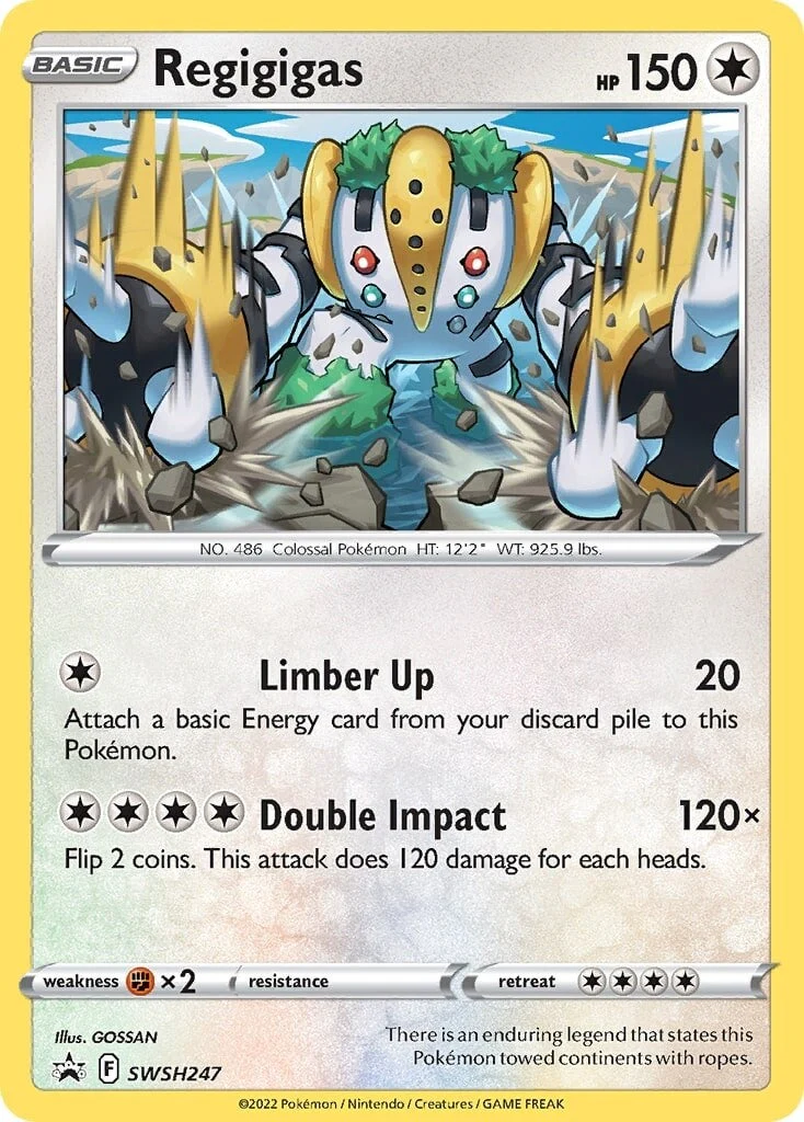 SWSH Black Star Promos 247 Regigigas