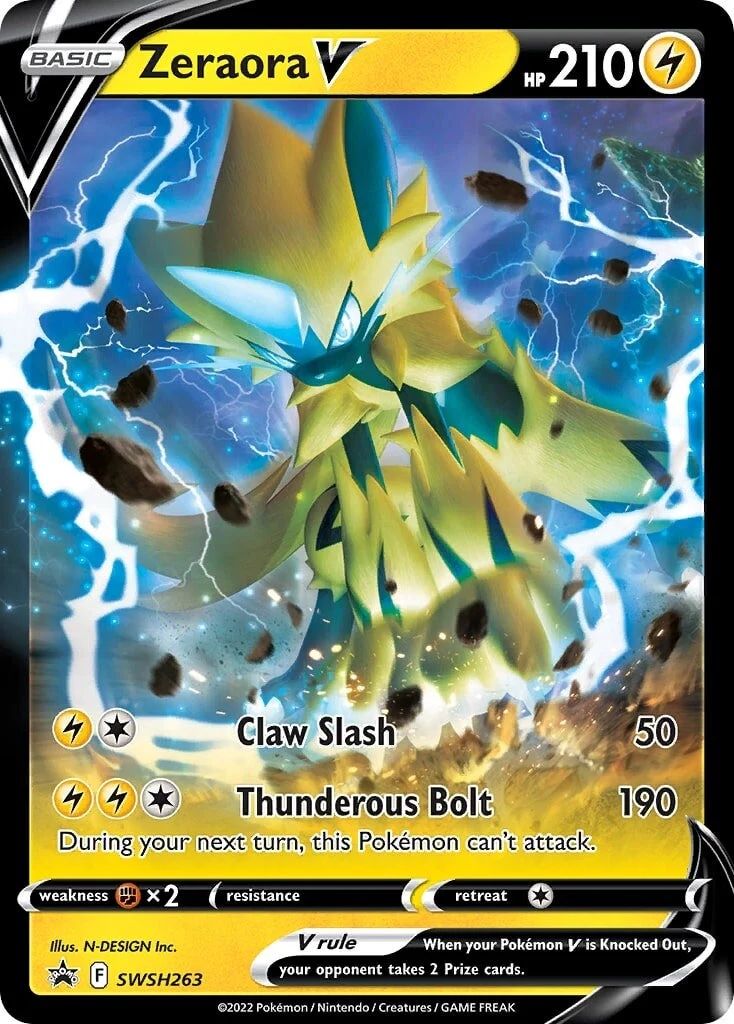 SWSH Black Star Promos 263 Zeraora V