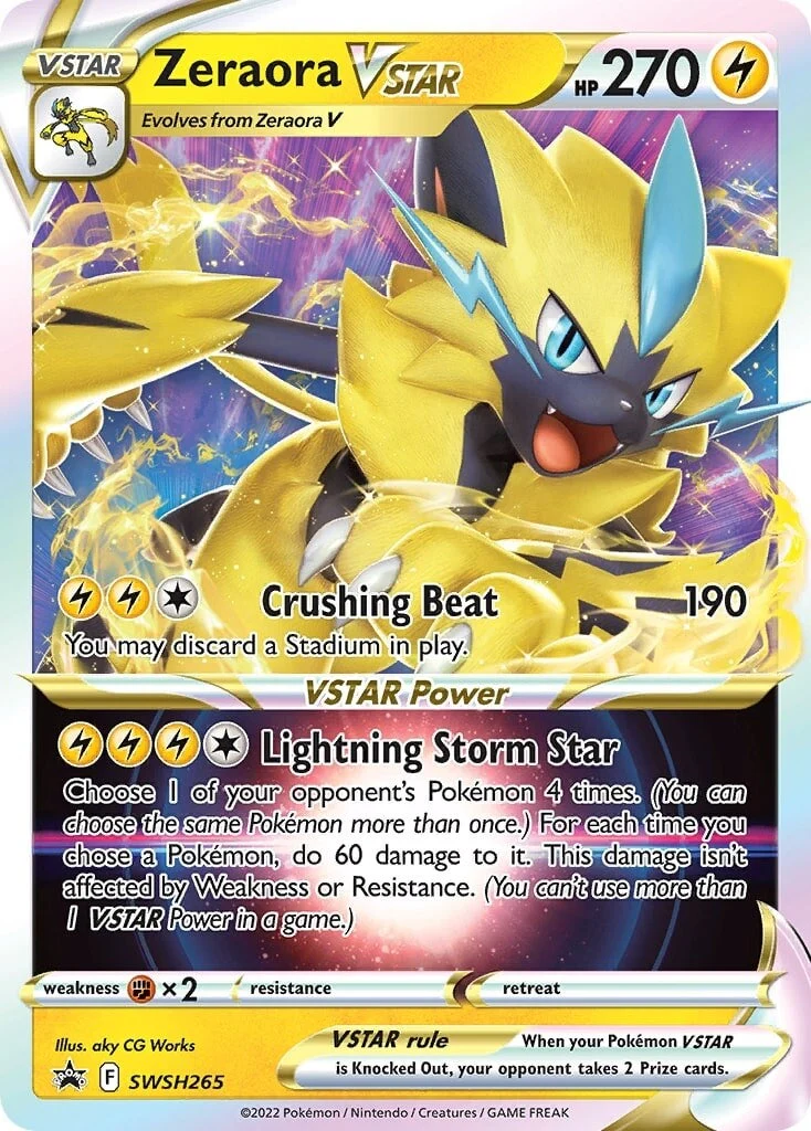 SWSH Black Star Promos 265 Zeraora VSTAR