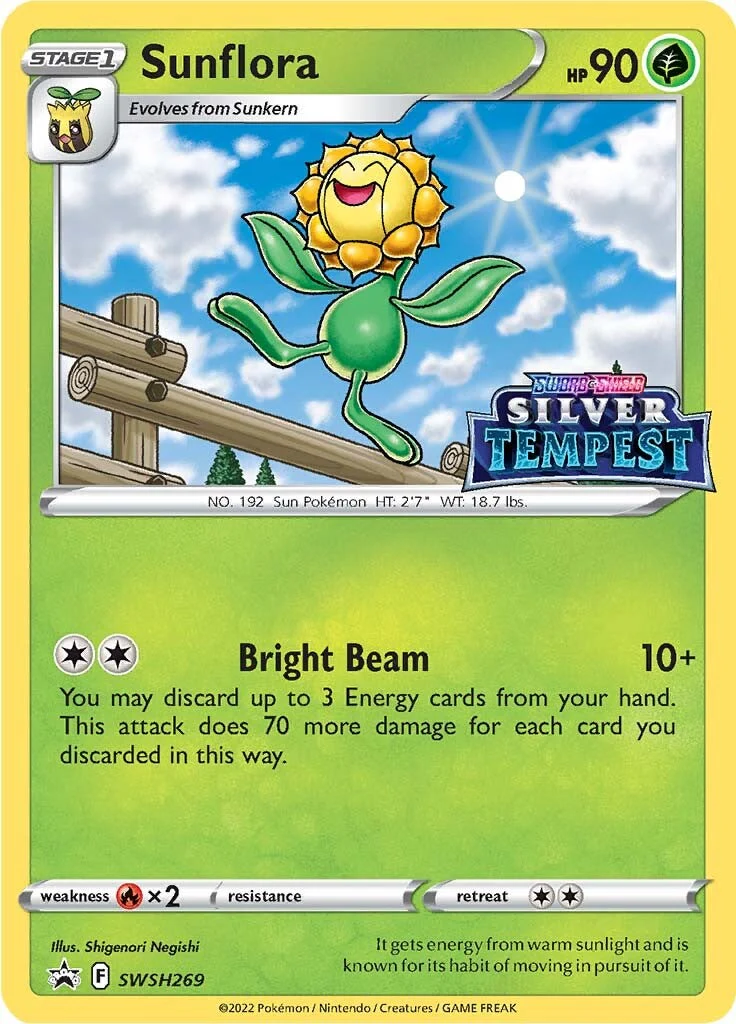 SWSH Black Star Promos 269 Sunflora