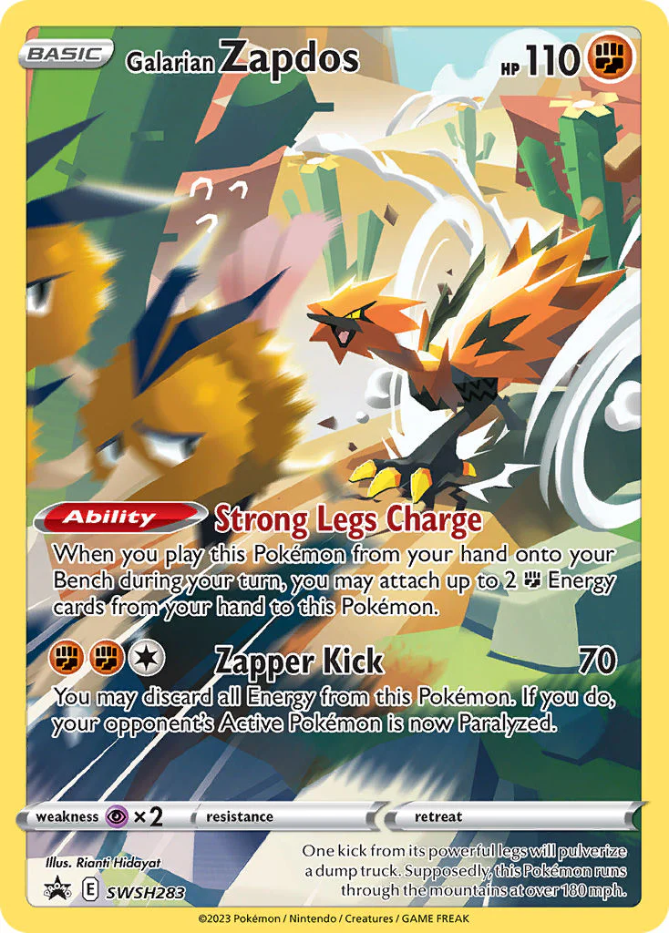 SWSH Black Star Promos 283 Galarian Zapdos