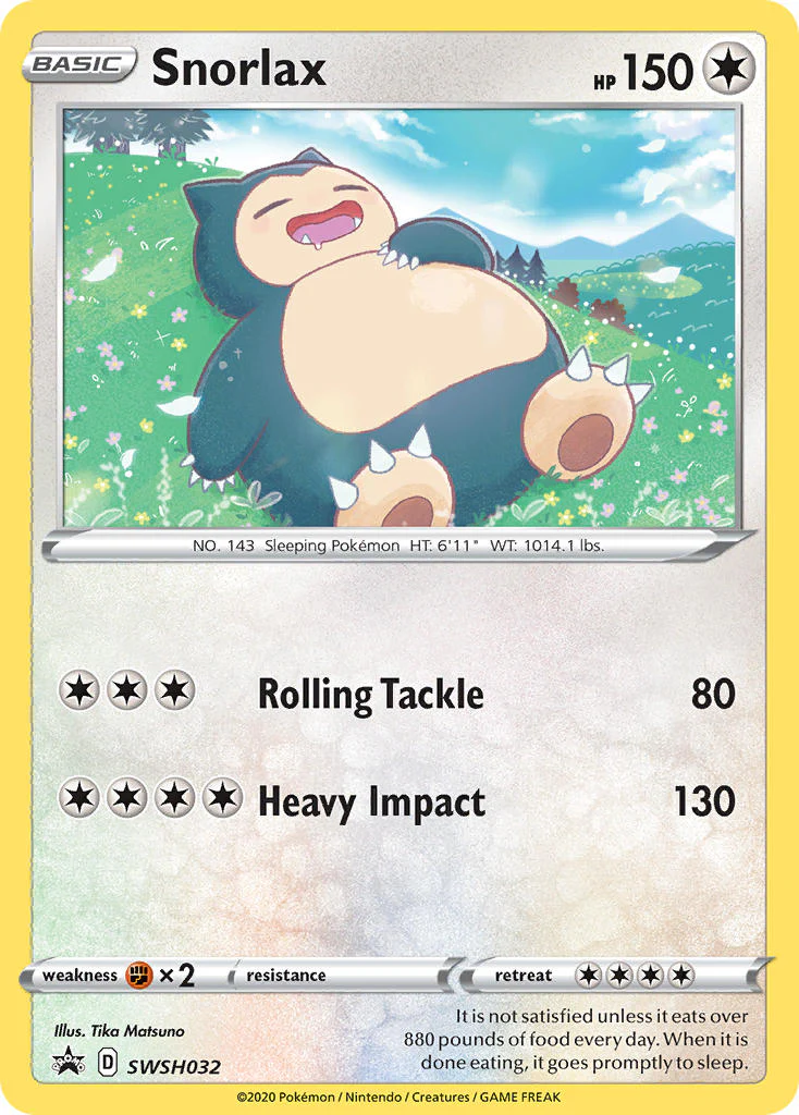 SWSH Black Star Promos 032 Snorlax
