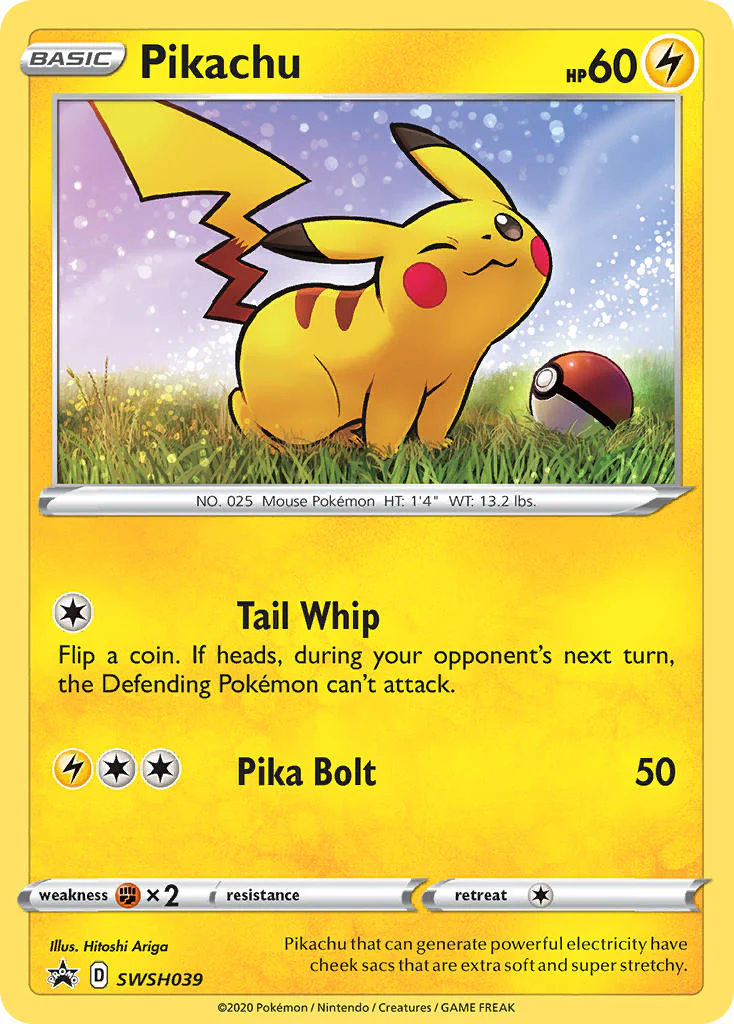 SWSH Black Star Promos 039 Pikachu