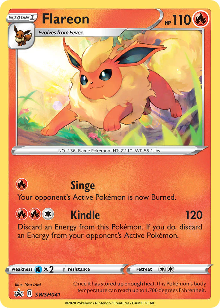 SWSH Black Star Promos 041 Flareon