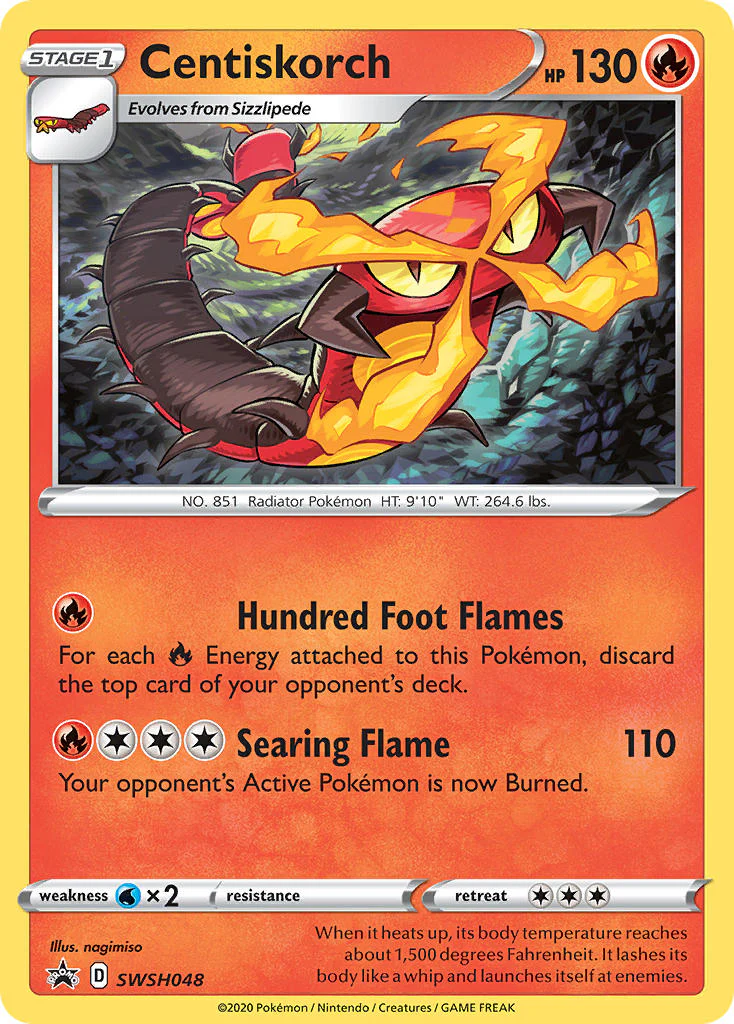 SWSH Black Star Promos 048 Centiskorch