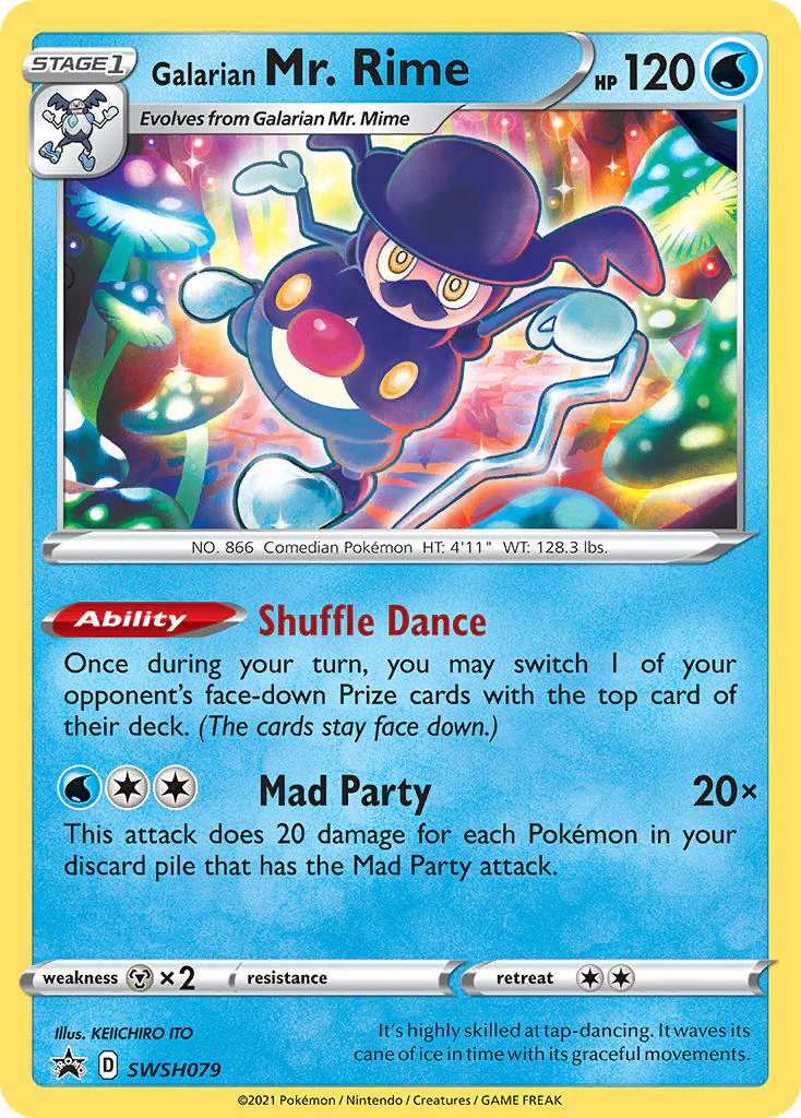 SWSH Black Star Promos 079 Galarian Mr. Rime