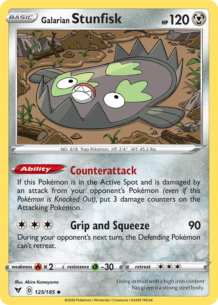 Vivid Voltage 125 Galarian Stunfisk