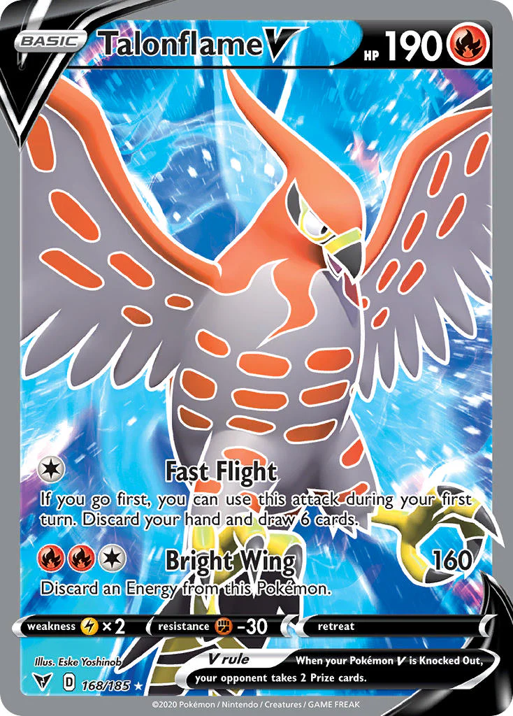 Vivid Voltage 168 Talonflame V