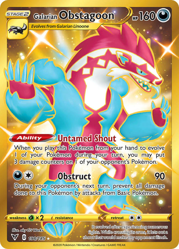 Vivid Voltage 198 Galarian Obstagoon