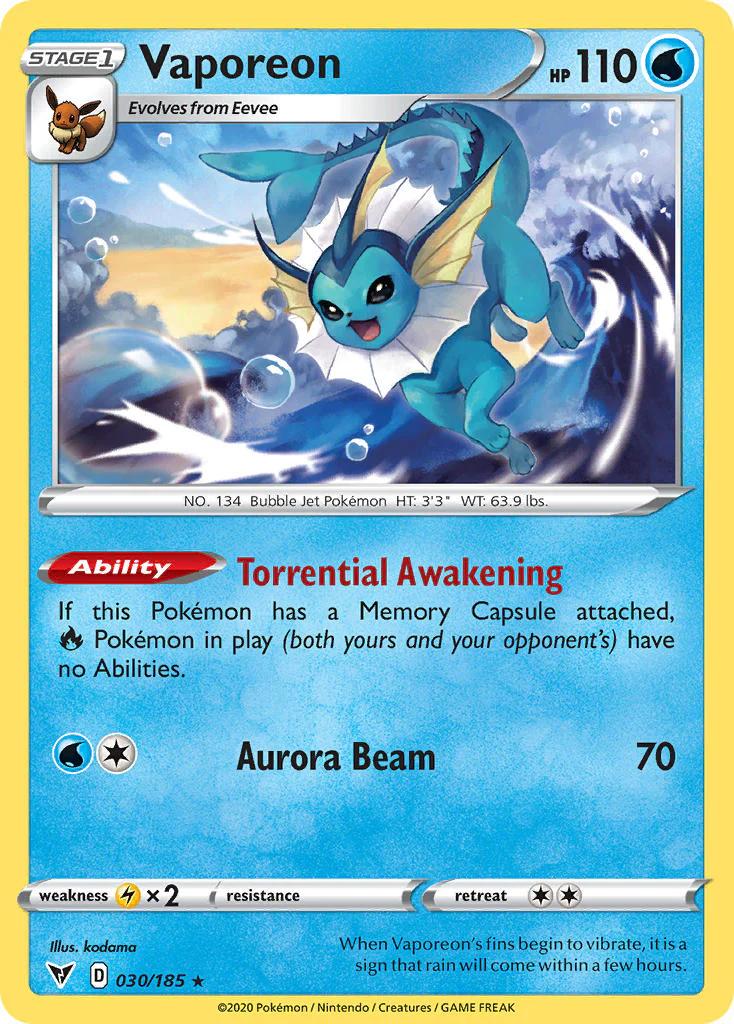 Vivid Voltage 030 Vaporeon