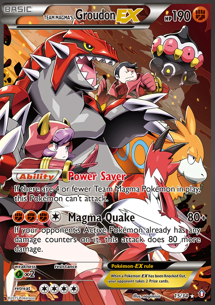 Double Crisis 015 Team Magma's GroudonEX