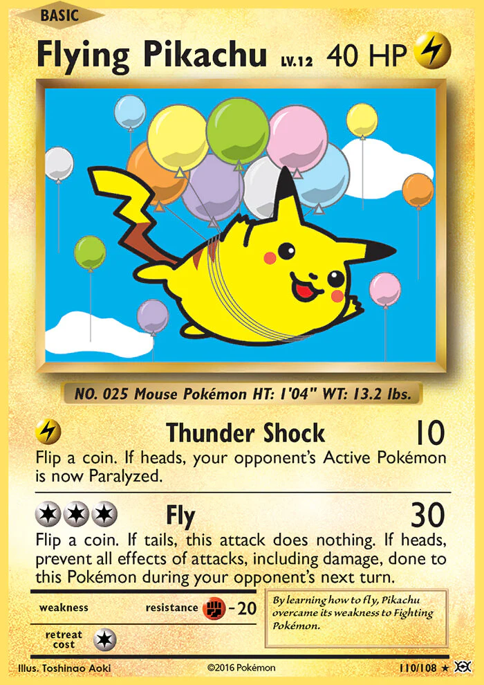 Evolutions 110 Flying Pikachu