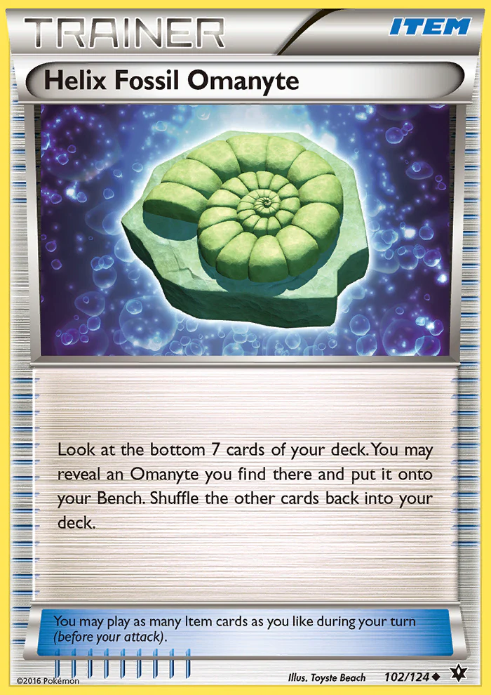 Fates Collide 102 Helix Fossil Omanyte