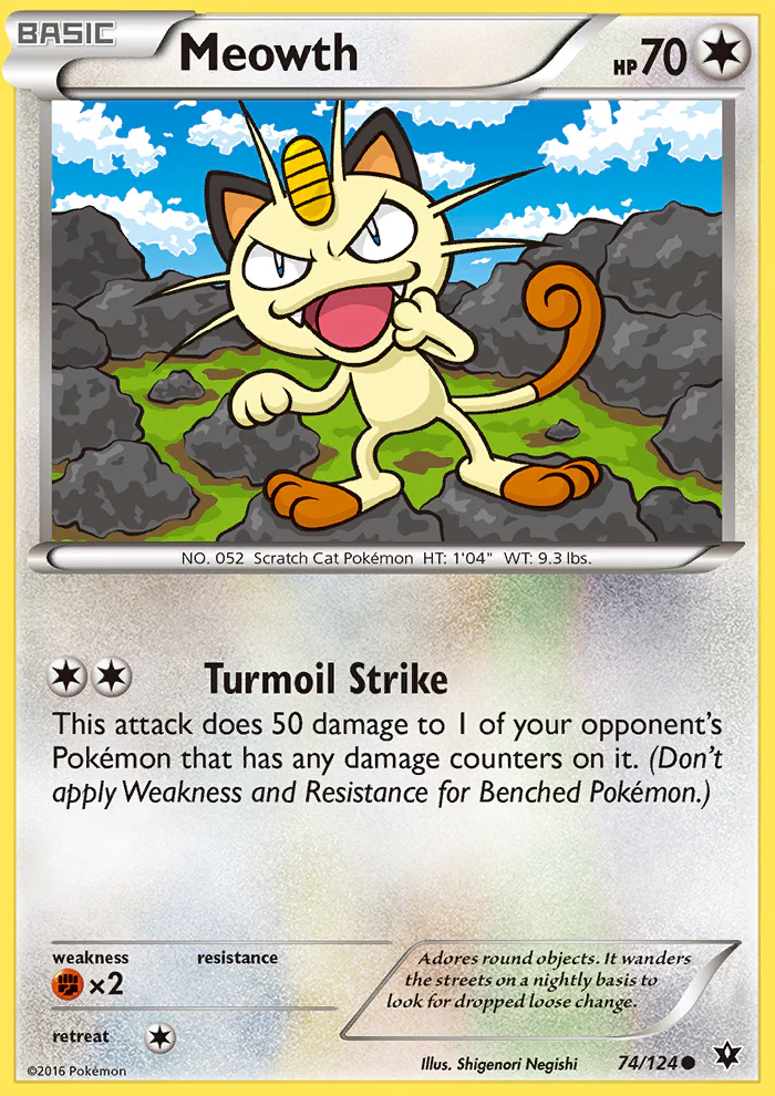 Fates Collide 074 Meowth